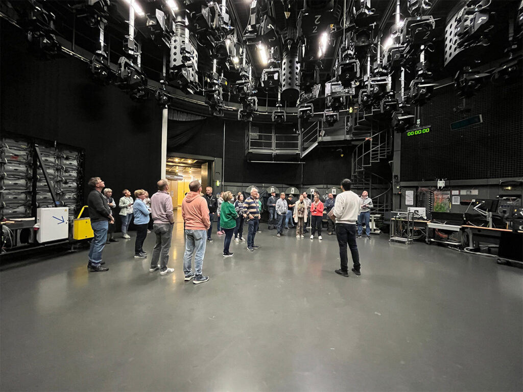 Staunende Blicke in Studio 3 des ZDF in Mainz