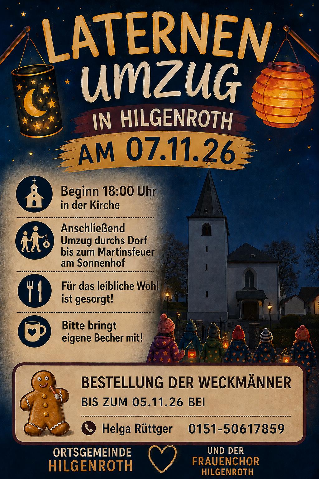 St. Martinszug durch Hilgenroth